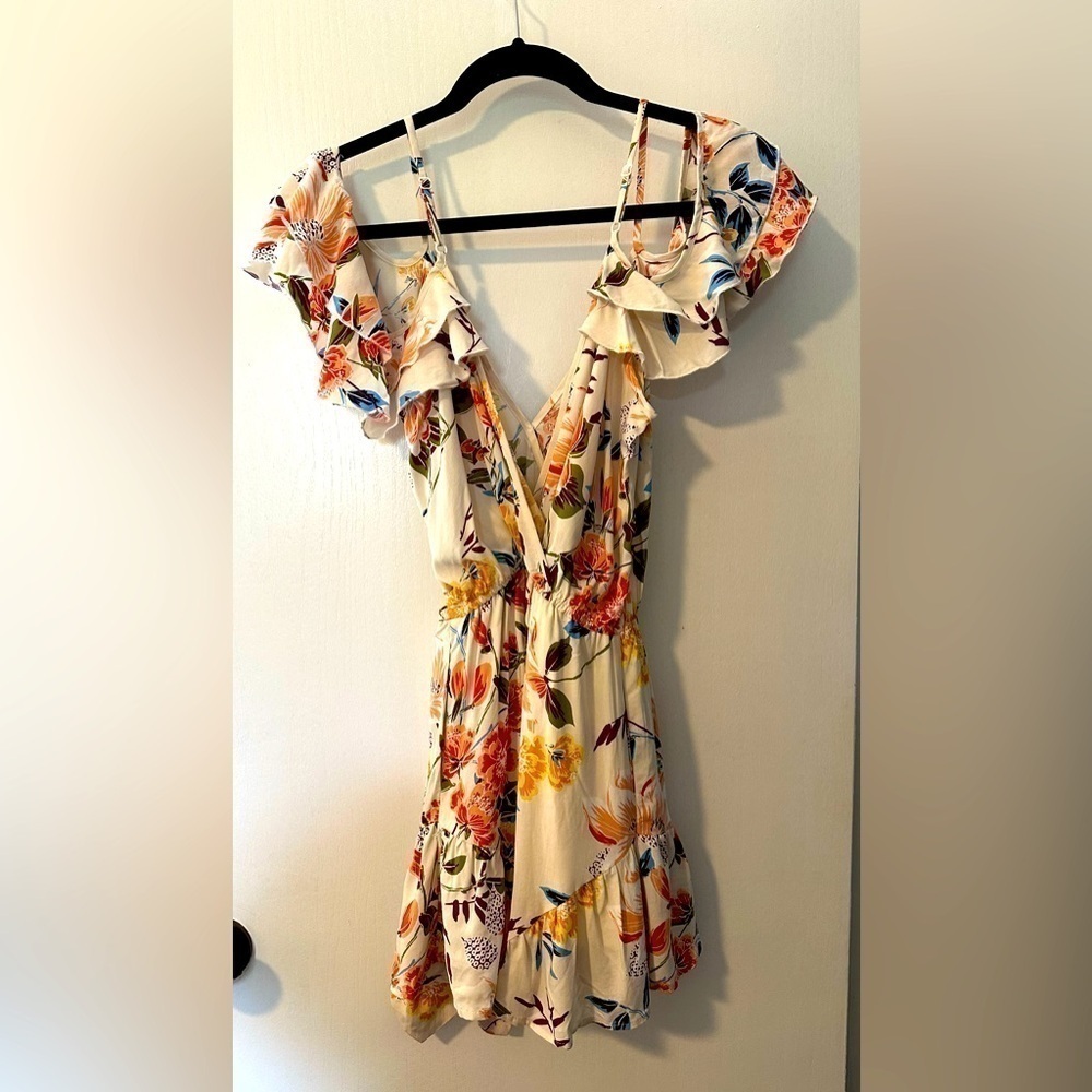 Band Of Gypsies Romper Shorts - Adjustable Straps - Cold Shoulder - Size XS - Picture 3 of 4